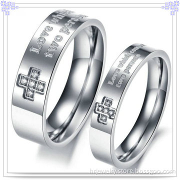 Fashion Jewellery Stainless Steel Finger Lovers Ring (HR3603)